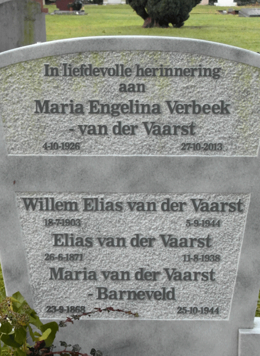 Grafsteen Willem Elias van 